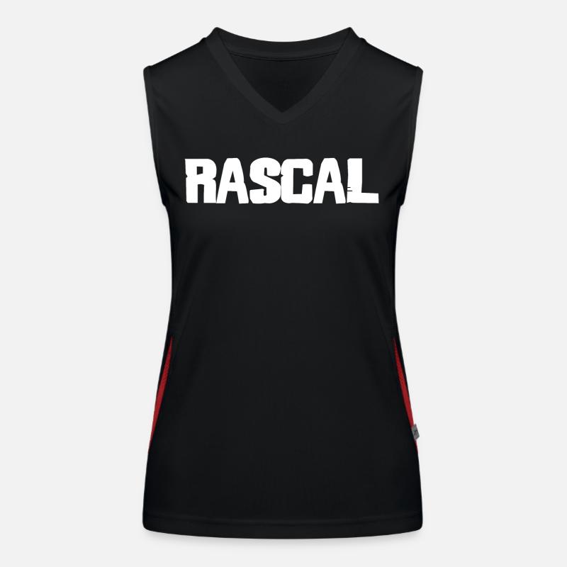 Rascál Bold Vintage Logo Design Débardeur respirant contrasté Femme