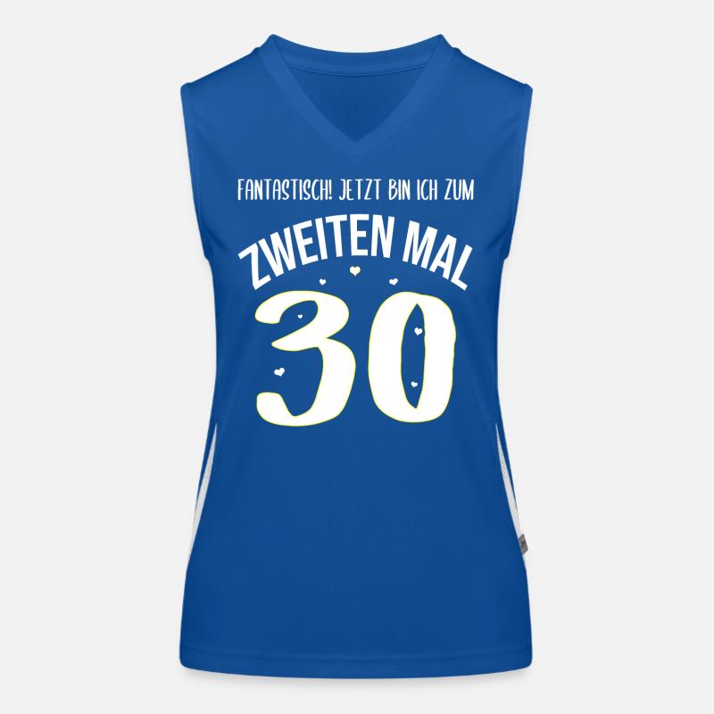 Geburtstag 60 Jahre Frau 2. mal 30 Geschenk Funktionelles Kontrast-Tank Top für Frauen