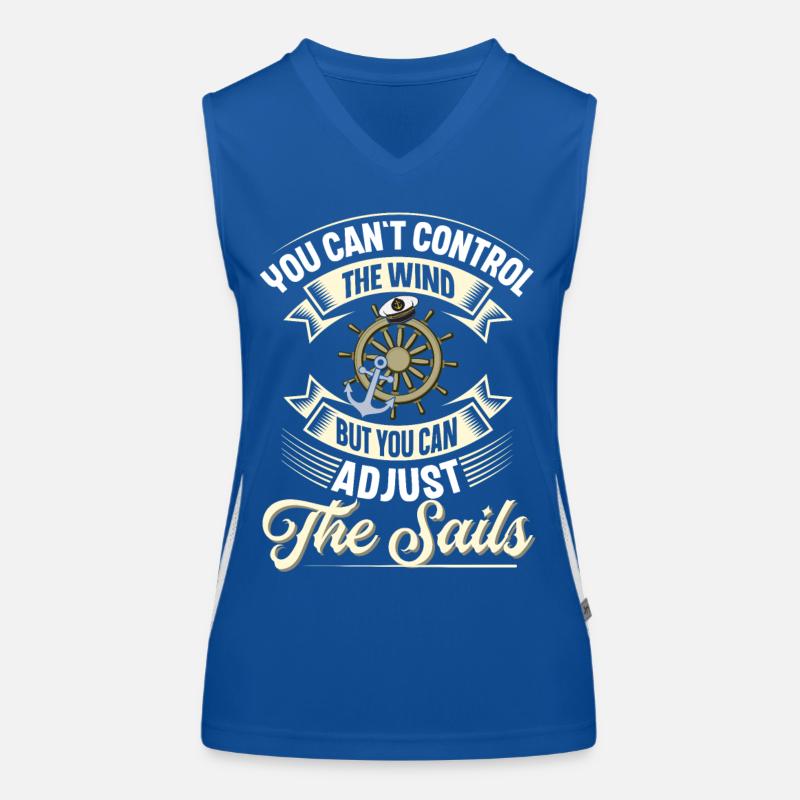 Sailing Sailor Sailboat Women's Functional Contrast Tank Top