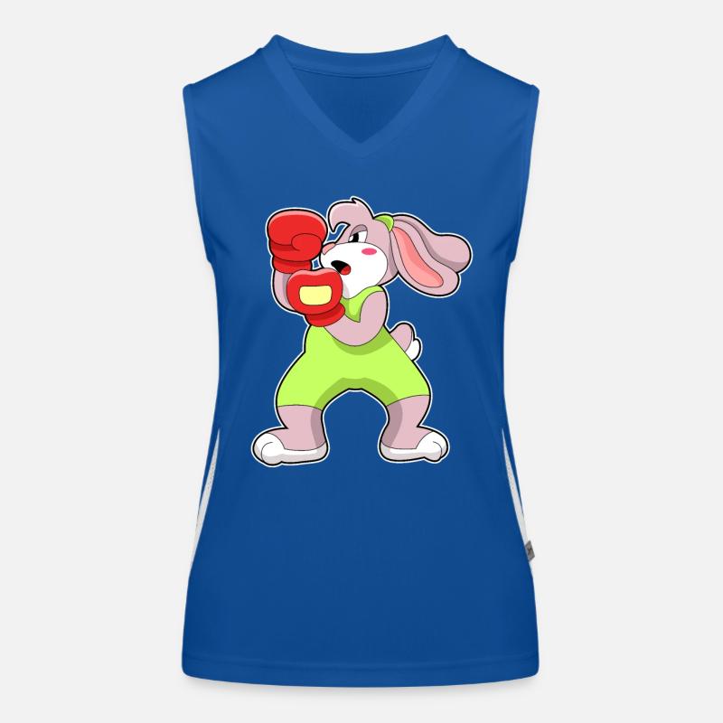 Hase Boxer Boxhandschuhe Boxen Funktionelles Kontrast-Tank Top für Frauen