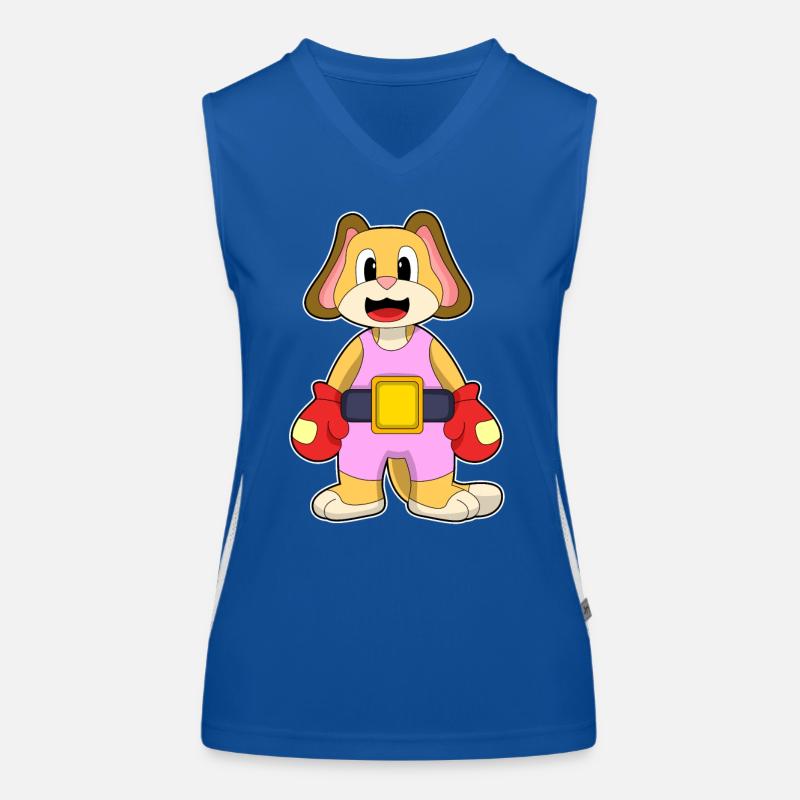 Hund Boxer Boxhandschuhe Boxen Funktionelles Kontrast-Tank Top für Frauen