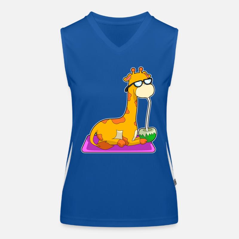 Giraffe Coconut Women's Functional Contrast Tank Top