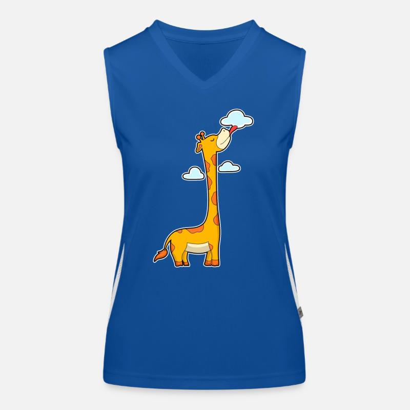 Nuages girafes Débardeur respirant contrasté Femme