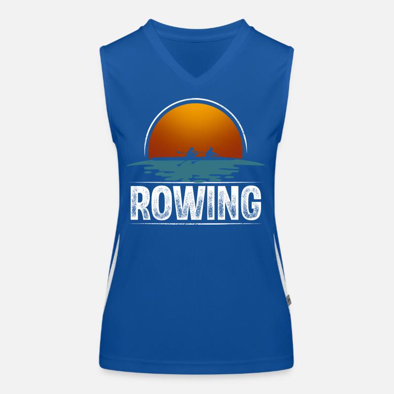 Rowing Rower Rowing Boat Vintage Women's Functional Contrast Tank Top