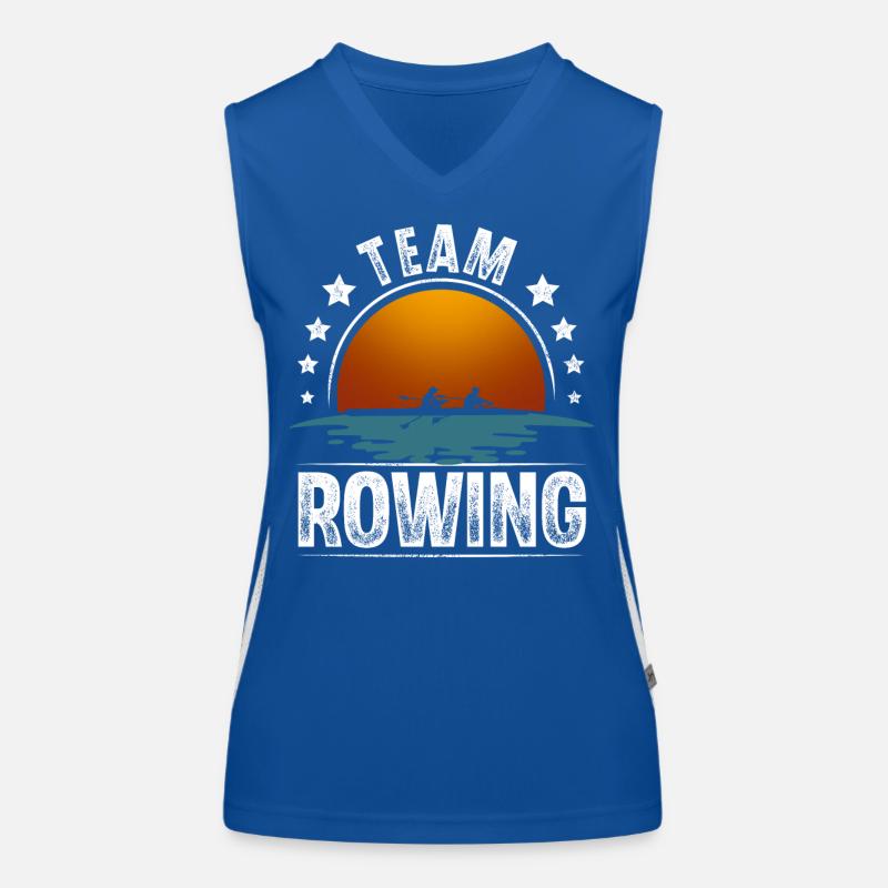 Rowing Rower Rowing Boat Team Women's Functional Contrast Tank Top