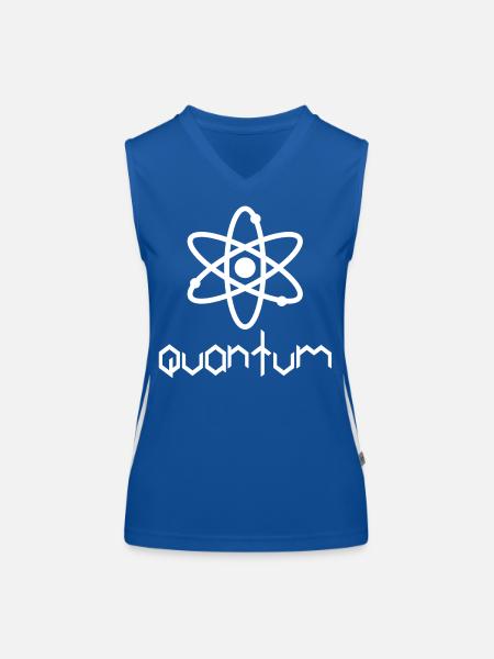 Quantity - Women's Functional Contrast Tank Top - royal/white - Front