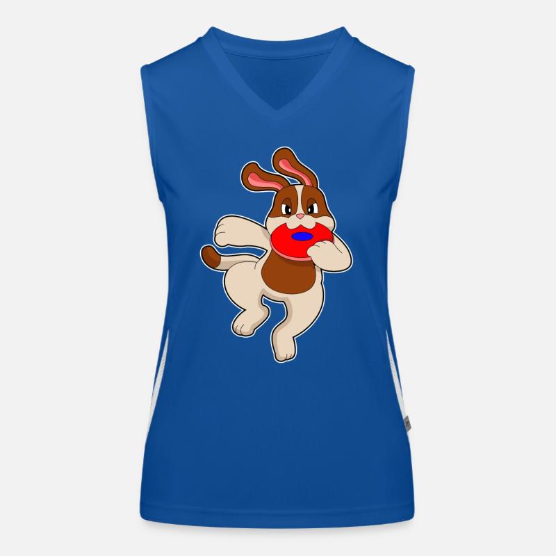 Frisbee chien Débardeur respirant contrasté Femme