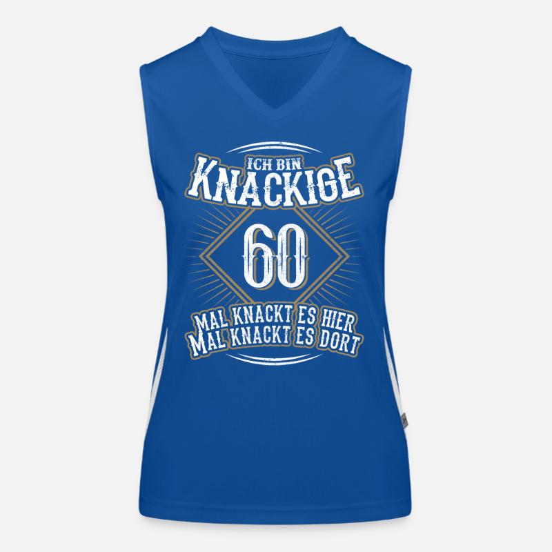 60. Geburtstag Lustig Geschenk Funktionelles Kontrast-Tank Top für Frauen