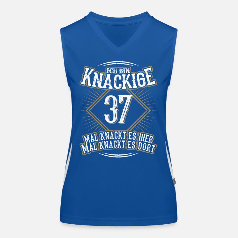 37. Geburtstag Lustig Geschenk Funktionelles Kontrast-Tank Top für Frauen