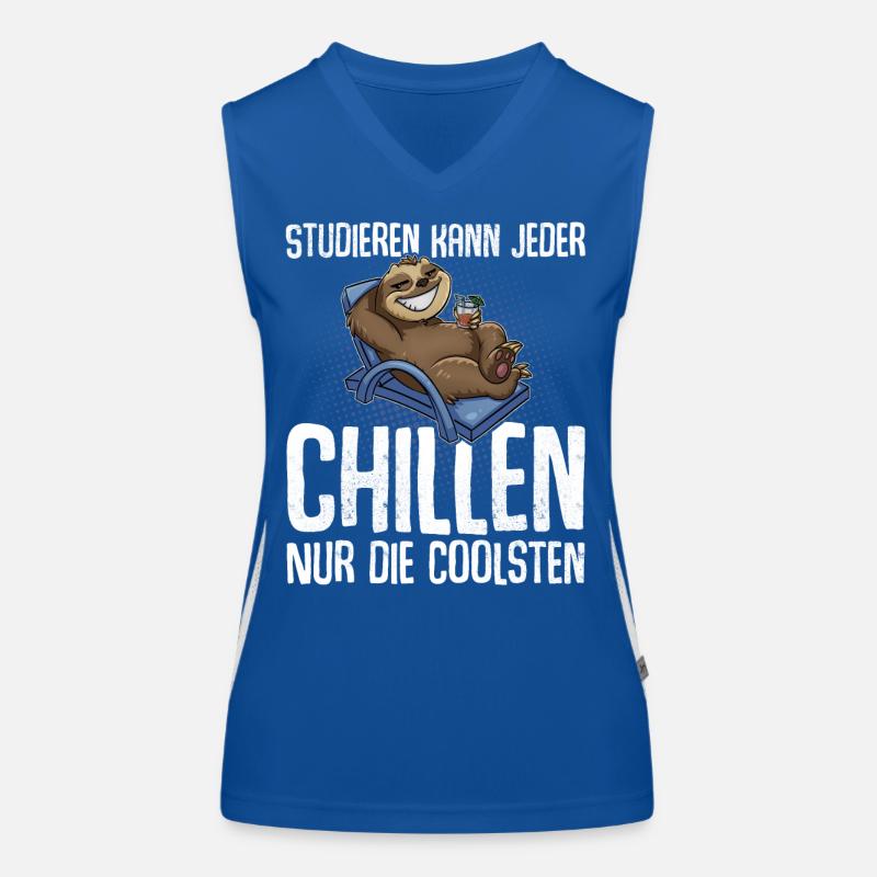 Studieren Kann Jeder Chillen Nur Die Coolsten Funktionelles Kontrast-Tank Top für Frauen