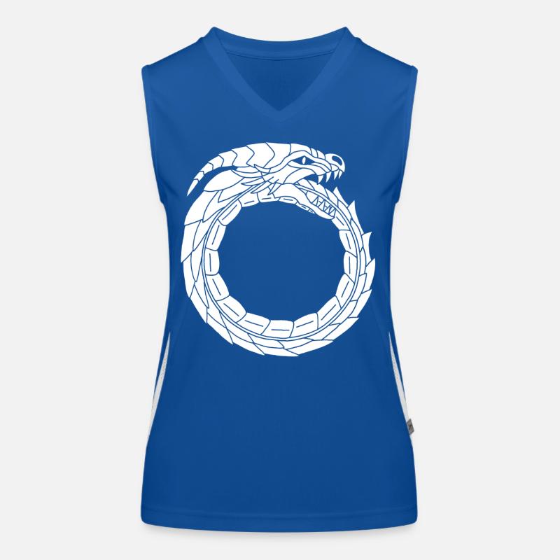 Devouring White Dragon Women's Functional Contrast Tank Top