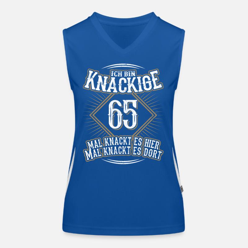 65. Geburtstag Lustig Geschenk Funktionelles Kontrast-Tank Top für Frauen