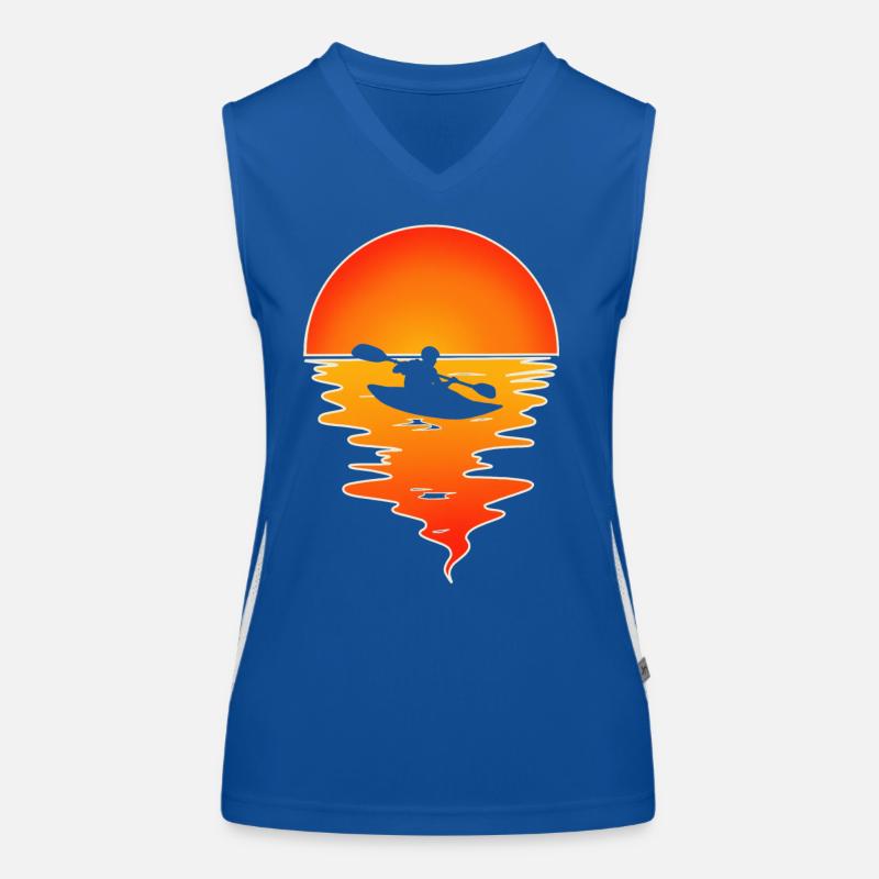 Kajak Kajakfahrer Kajaker Funktionelles Kontrast-Tank Top für Frauen