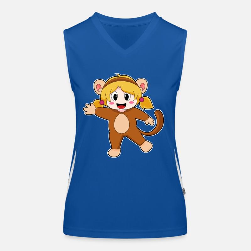 Fille déguisée en singe Débardeur respirant contrasté Femme