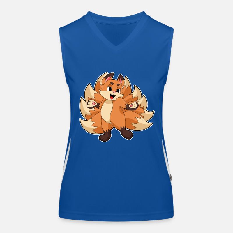 Lustiger Fuchs Funktionelles Kontrast-Tank Top für Frauen