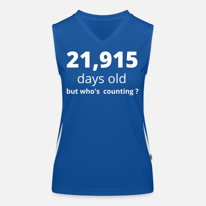 60. Geburtstag Funktionelles Kontrast-Tank Top für Frauen