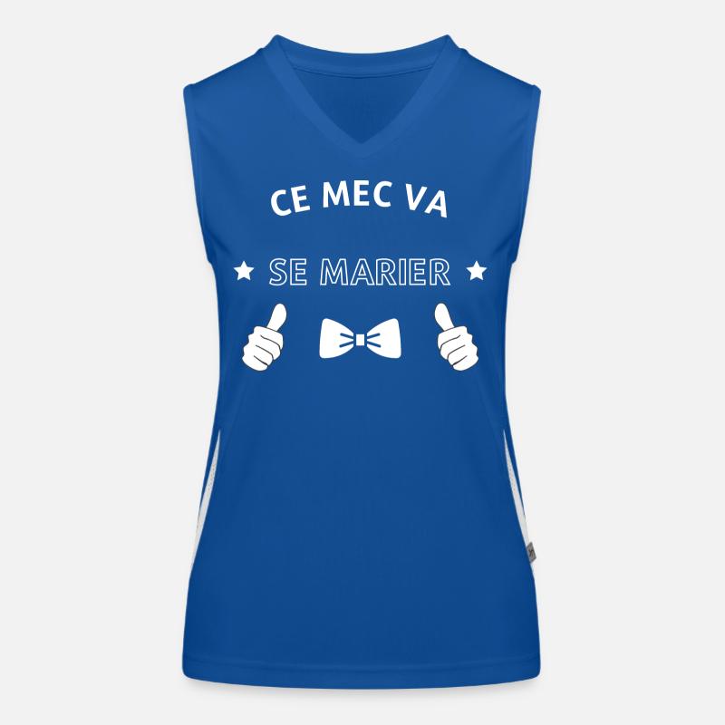 Ce mec va se marier Débardeur respirant contrasté Femme