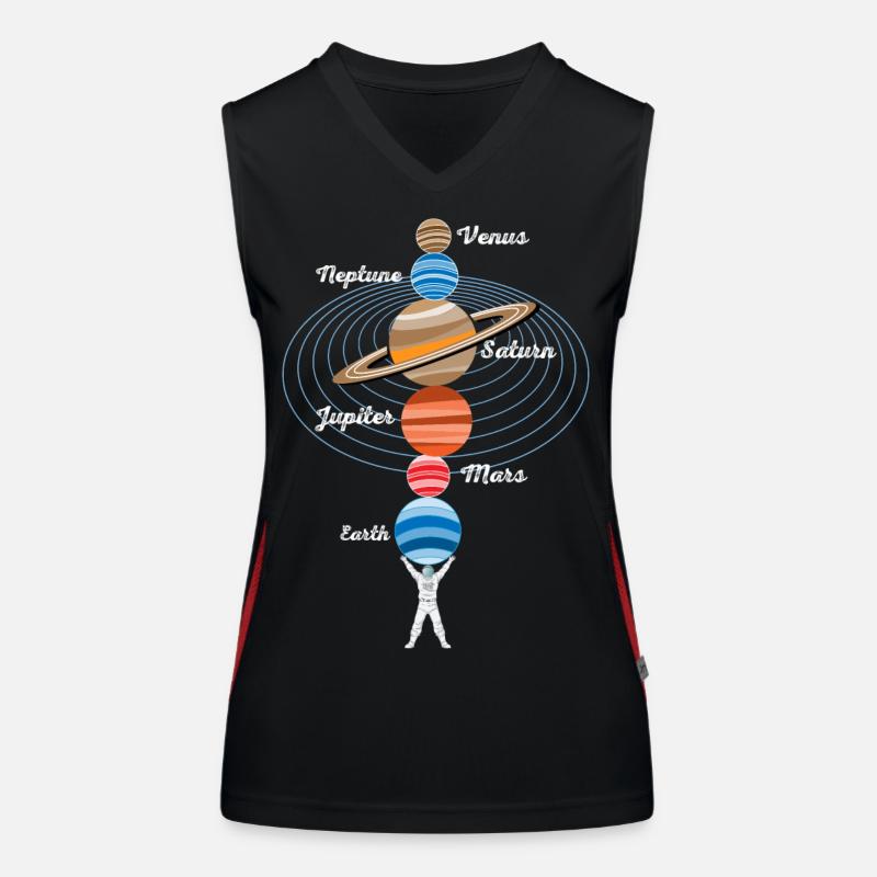 Starker Astronaut Funktionelles Kontrast-Tank Top für Frauen