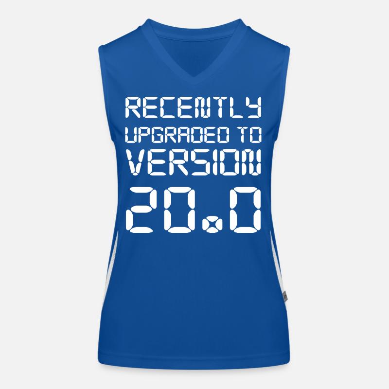 20. Geburtstag Funktionelles Kontrast-Tank Top für Frauen