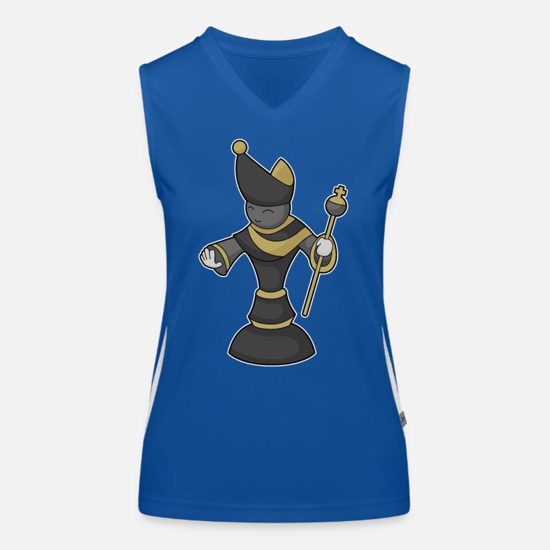 Chess Piece Bishop Chess Women's Functional Contrast Tank Top