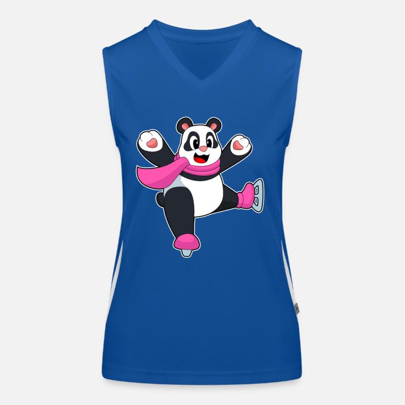 Panda patins à glace Débardeur respirant contrasté Femme