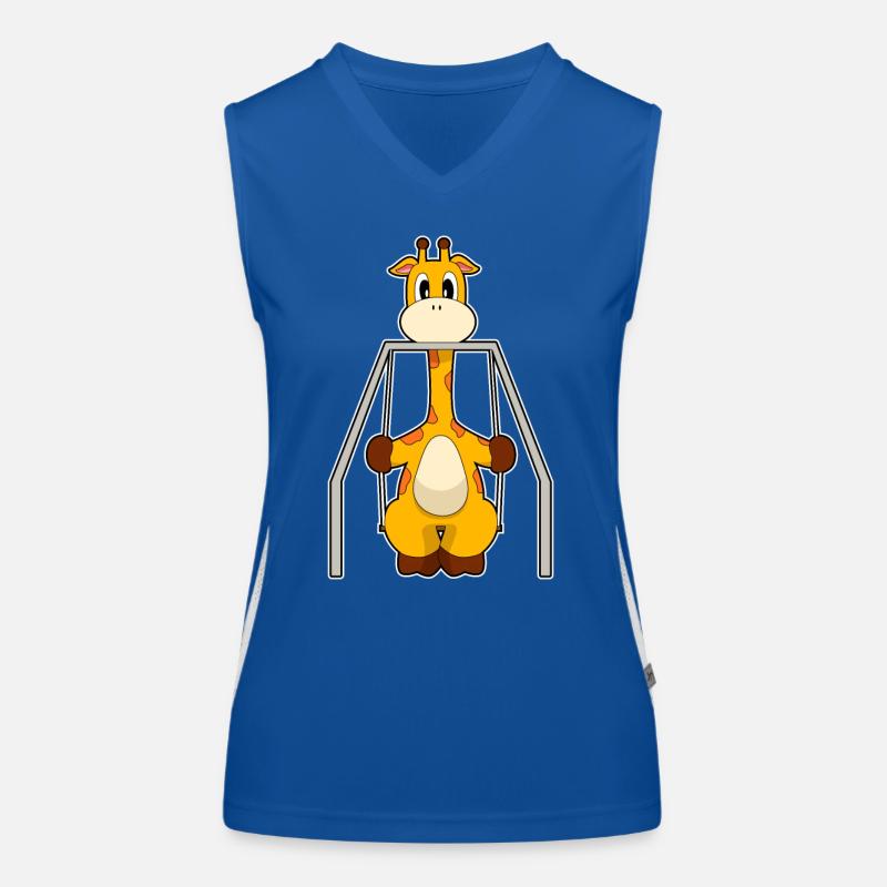 Balançoire girafe Débardeur respirant contrasté Femme