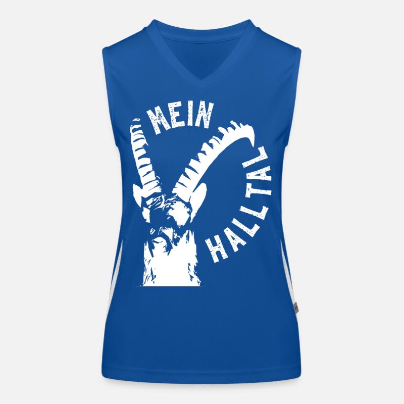 MEIN HALLTAL Steinbock Funktionelles Kontrast-Tank Top für Frauen