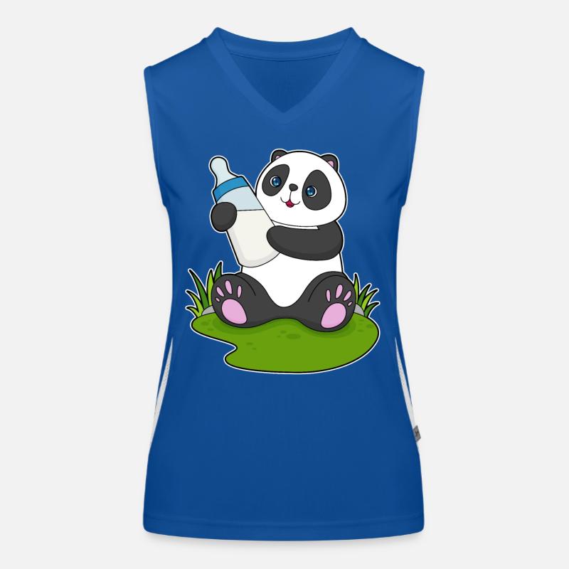 Lait pour biberon Panda Débardeur respirant contrasté Femme