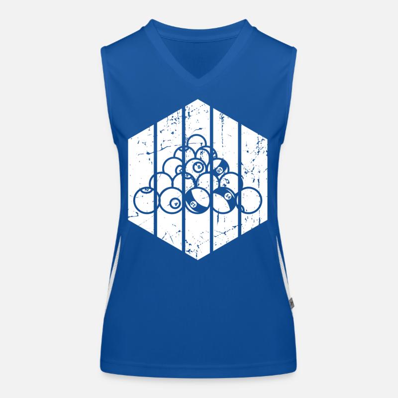 Bester Billardspieler Funktionelles Kontrast-Tank Top für Frauen