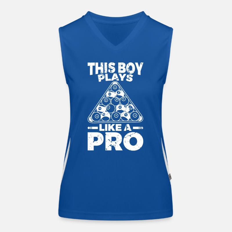 Poolbillard Junge Funktionelles Kontrast-Tank Top für Frauen