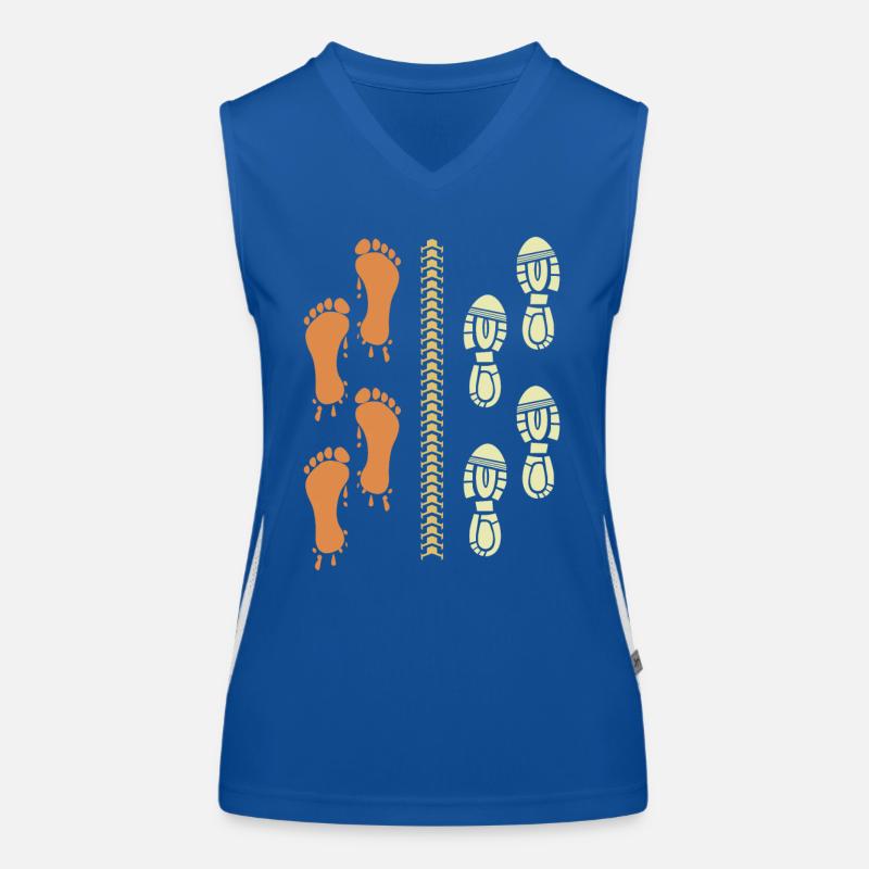 Triathlet Läufer Radfahrer Funktionelles Kontrast-Tank Top für Frauen