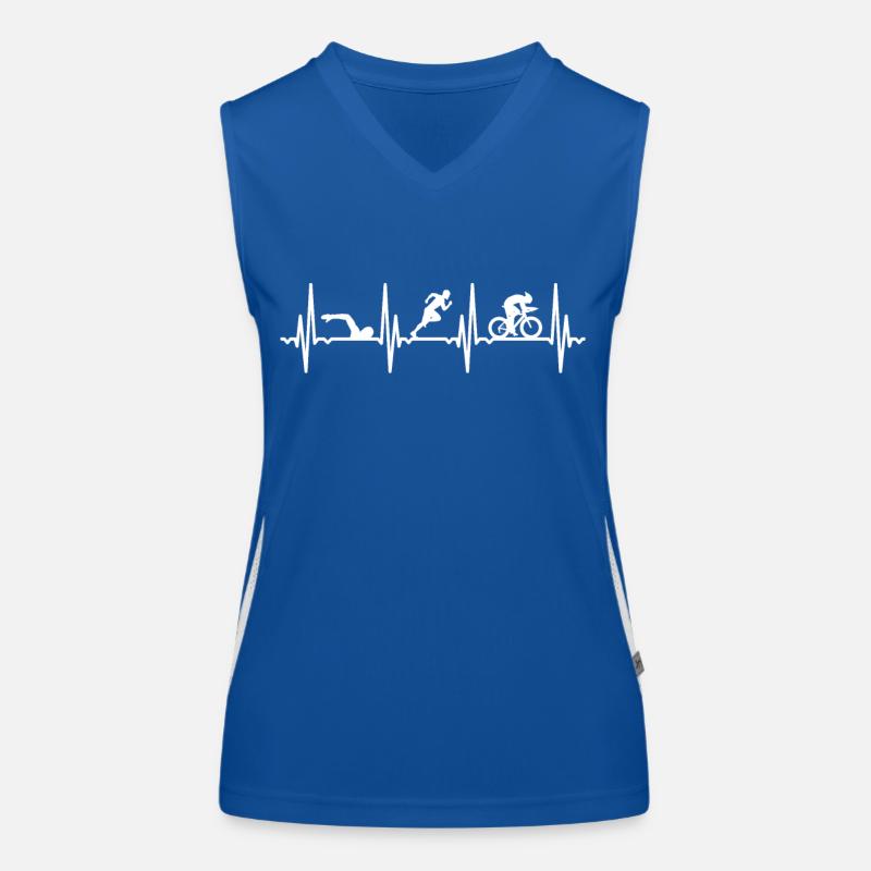 Palpitations des triathlètes Débardeur respirant contrasté Femme