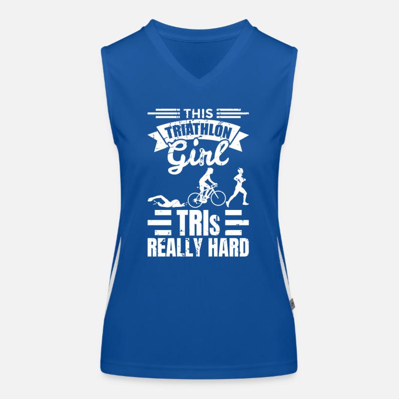Triathlon Mädchen Funktionelles Kontrast-Tank Top für Frauen