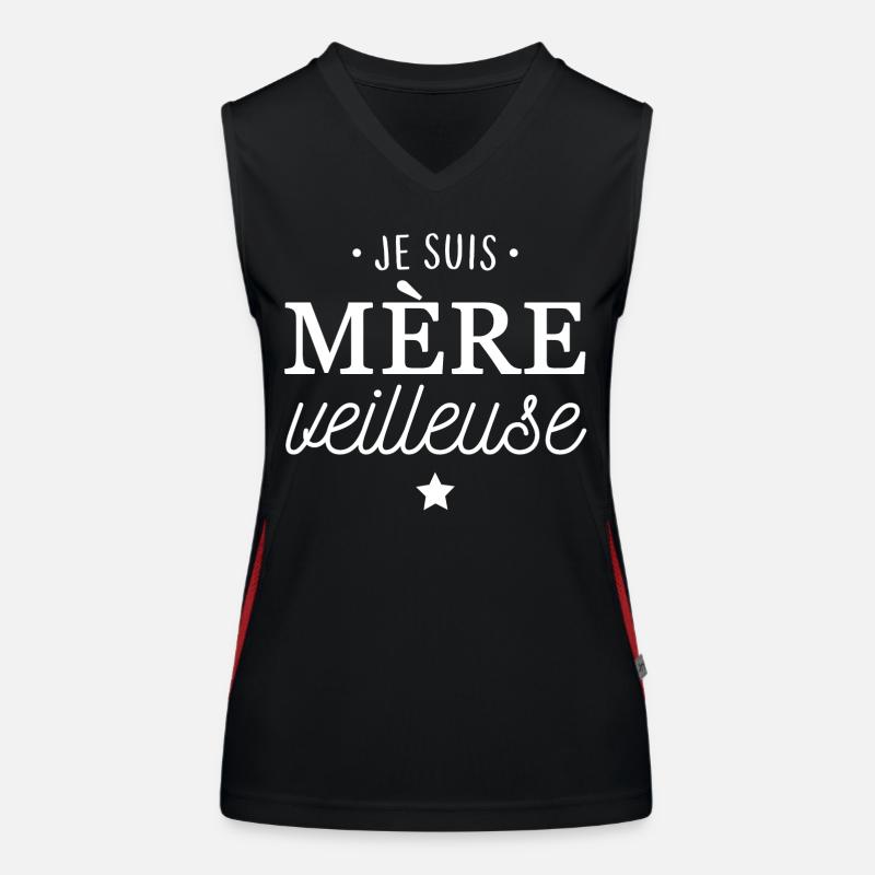 Je suis mère veilleuse Débardeur respirant contrasté Femme