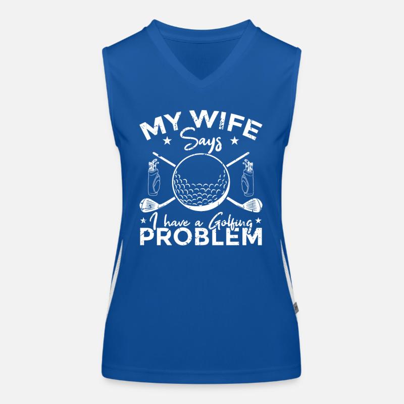 Golf Problems Women's Functional Contrast Tank Top