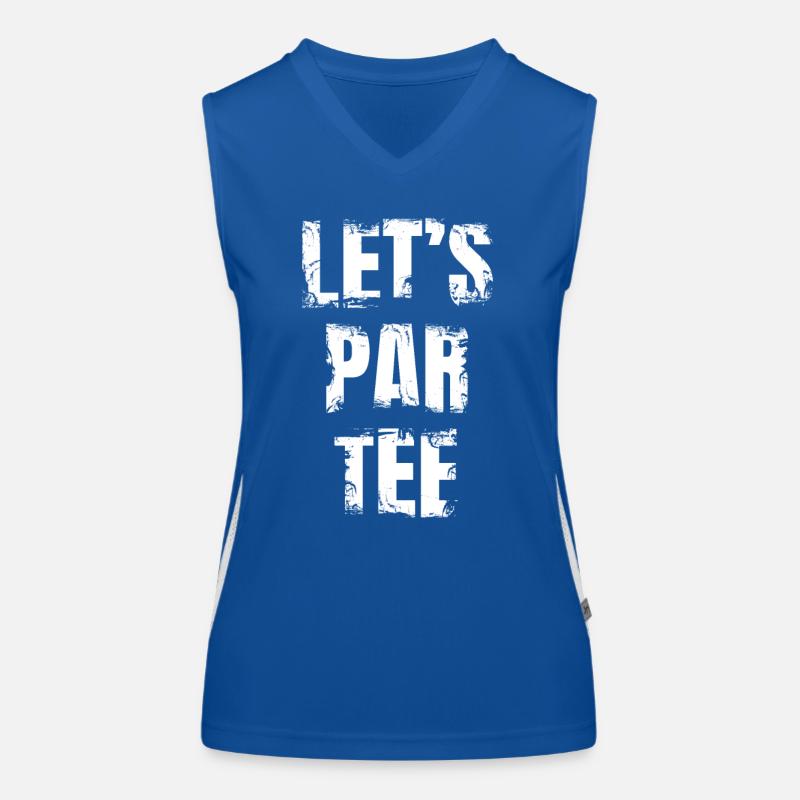 Let's Par Tee Funktionelles Kontrast-Tank Top für Frauen