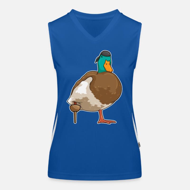 Canard Pirate Jambe de bois Débardeur respirant contrasté Femme