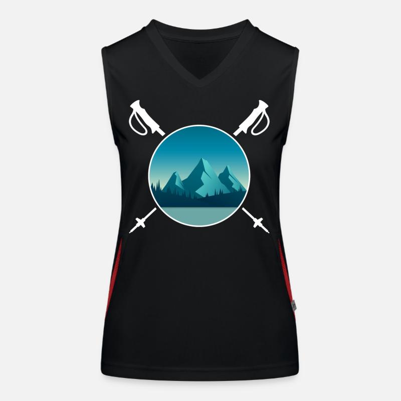 Hiking Hiking pole "alpine" servus alpen Women's Functional Contrast Tank Top