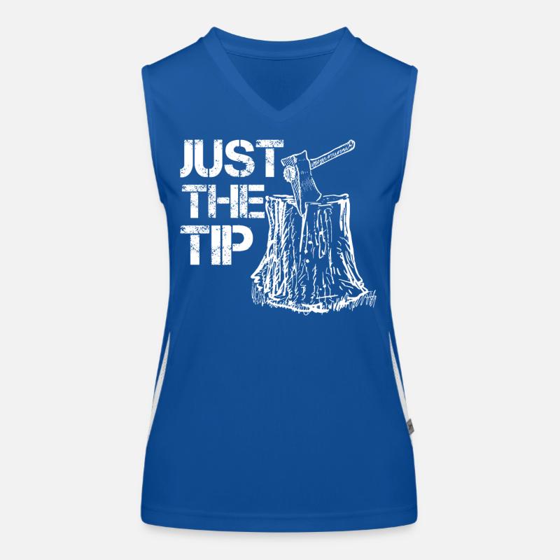 Lancer de hache Just The Tip Axe Whisperer Vintage Débardeur respirant contrasté Femme