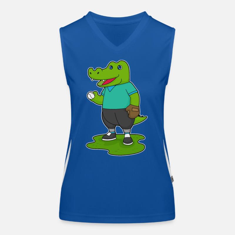 Crocodile Baseball Baseball Glove Women's Functional Contrast Tank Top
