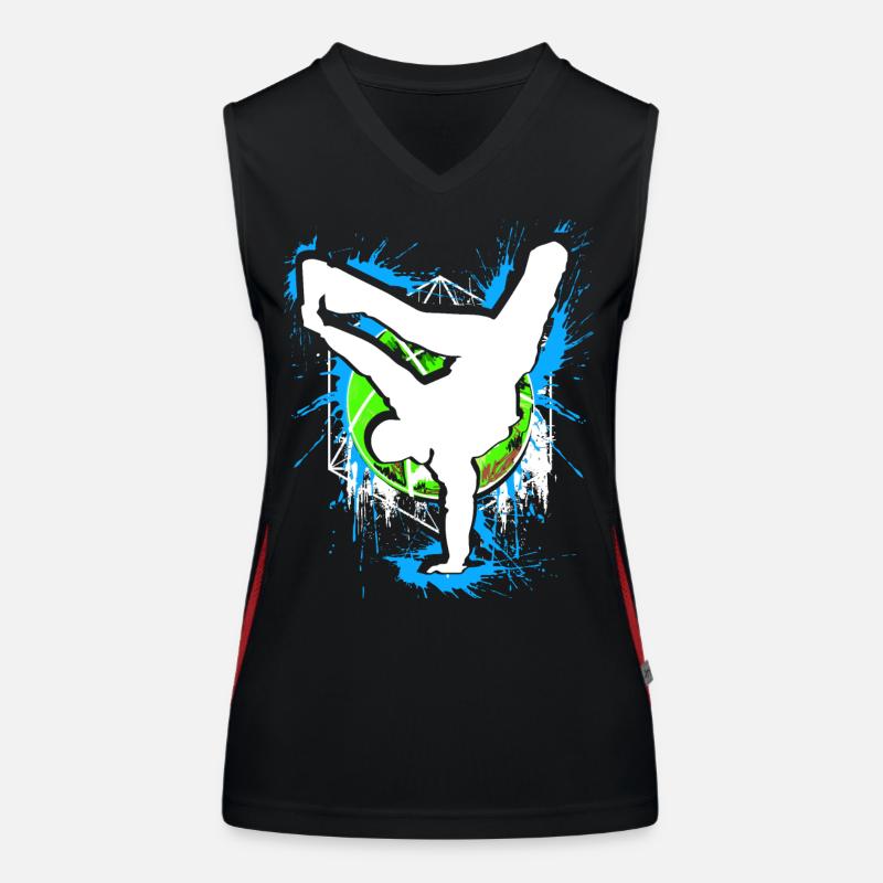 Breakdance - Breakdancer - Breakdancing - BBoy Débardeur respirant contrasté Femme