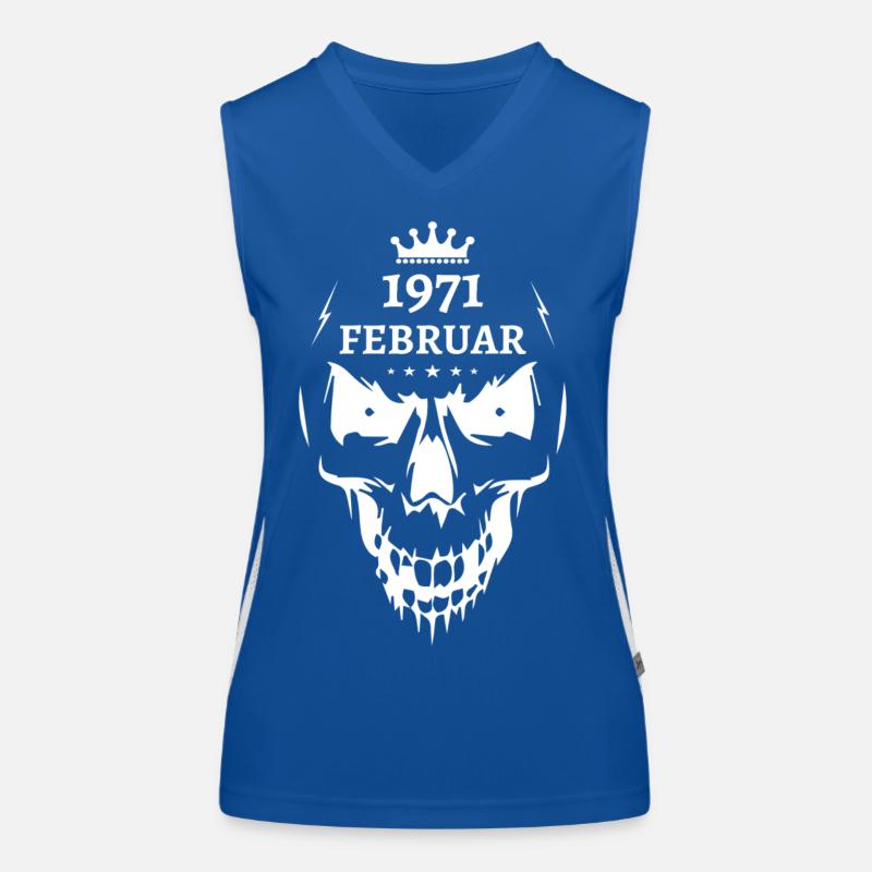 Februar 1971 Totenkopf Funktionelles Kontrast-Tank Top für Frauen