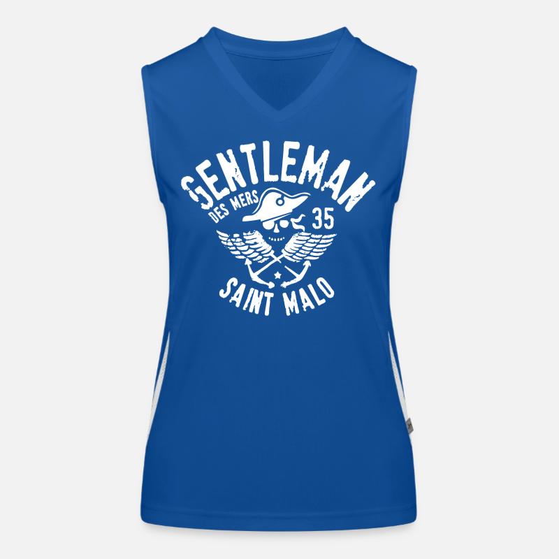 Gentiluomo di mare Top sportivo da donna in contrasto cromatico