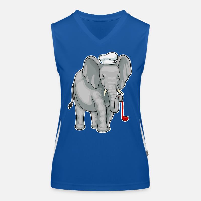 Cuillère cuisinière éléphant Débardeur respirant contrasté Femme
