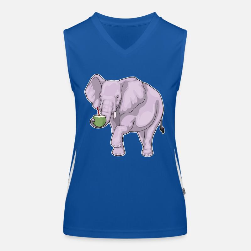 Elephant Coconut Women's Functional Contrast Tank Top