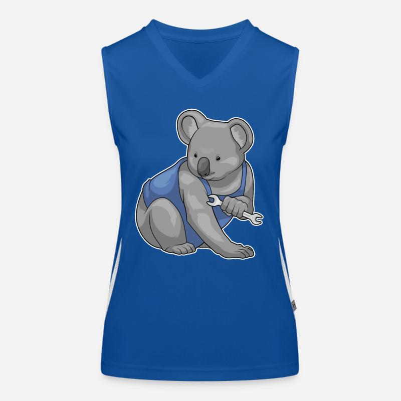 Atelier de clés mécaniques Koala Débardeur respirant contrasté Femme