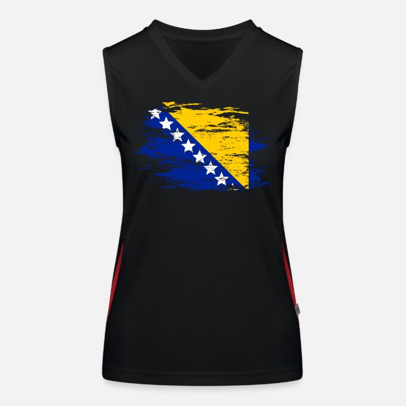 Bosnie utilisé Débardeur respirant contrasté Femme