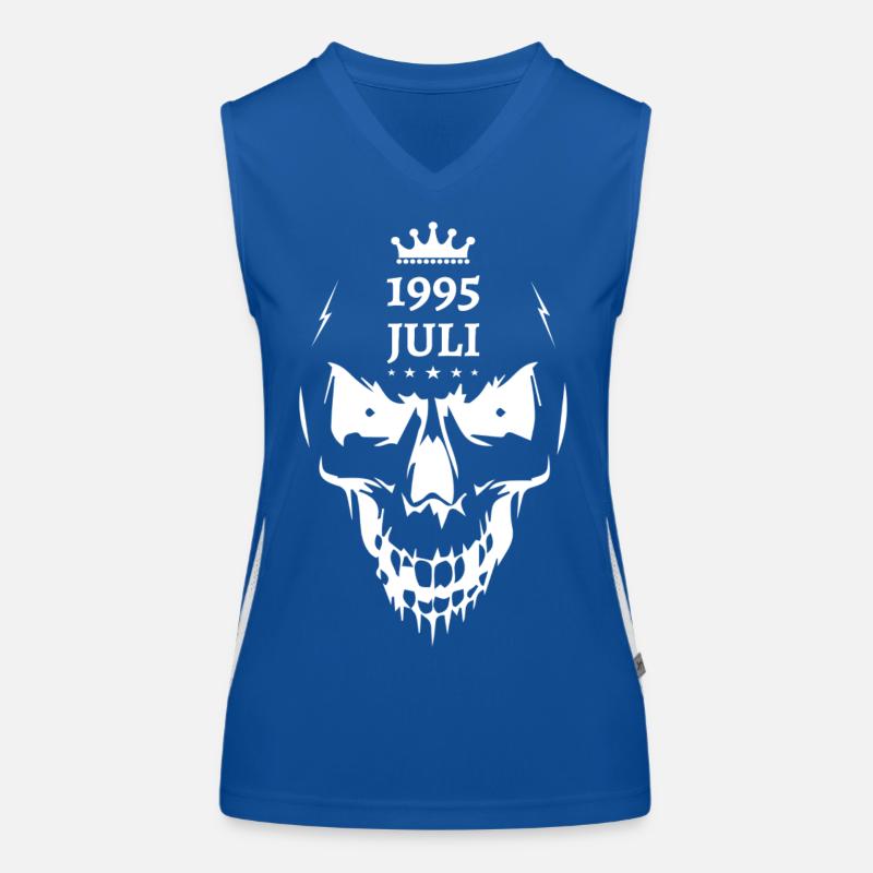 Juli 1995 Totenkopf Funktionelles Kontrast-Tank Top für Frauen