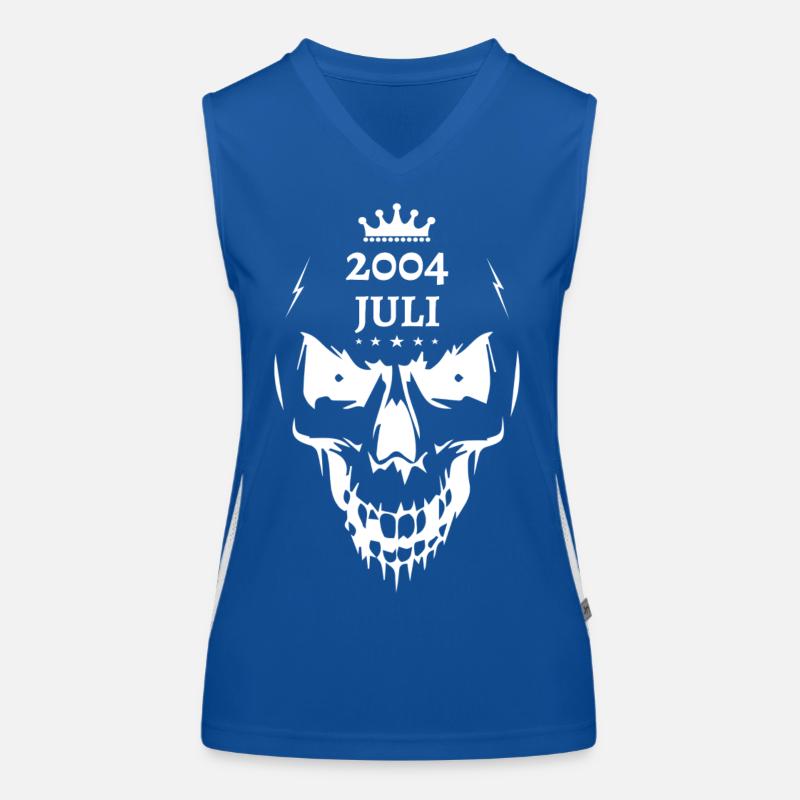 Juli 2004 Totenkopf Funktionelles Kontrast-Tank Top für Frauen