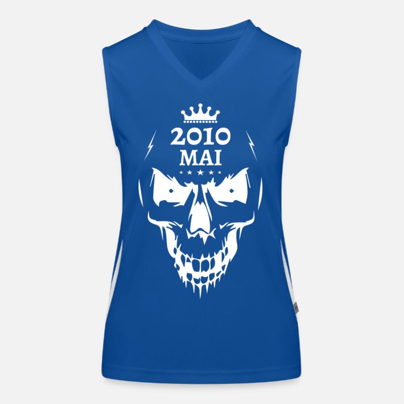 Mai 2010 Totenkopf Funktionelles Kontrast-Tank Top für Frauen
